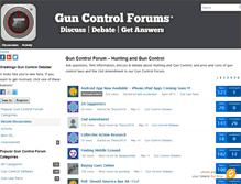 Tablet Screenshot of guncontrolforums.com